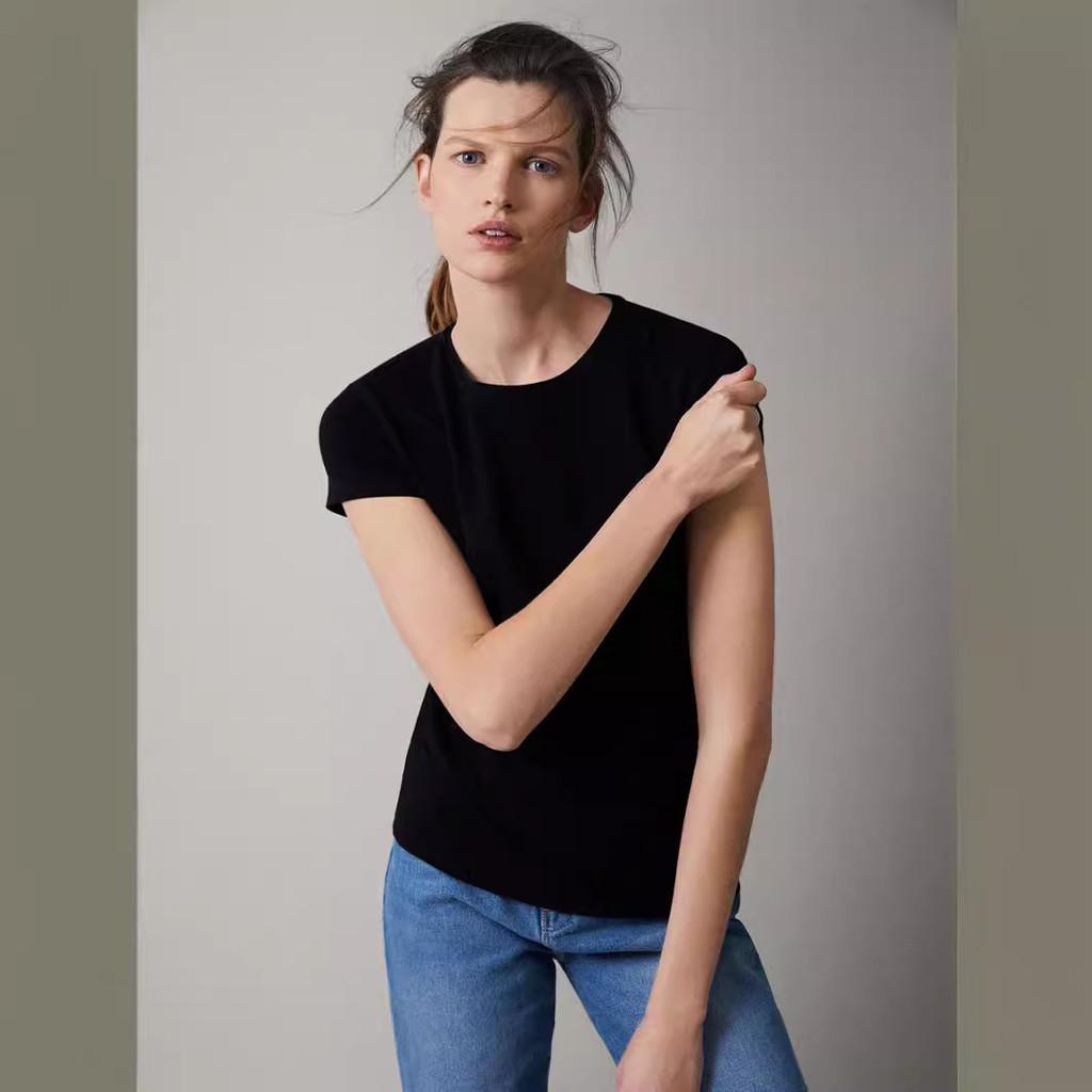 Cotton Short Sleeve T Shirt For Women Summer Casual Slim Fit Comfort Top