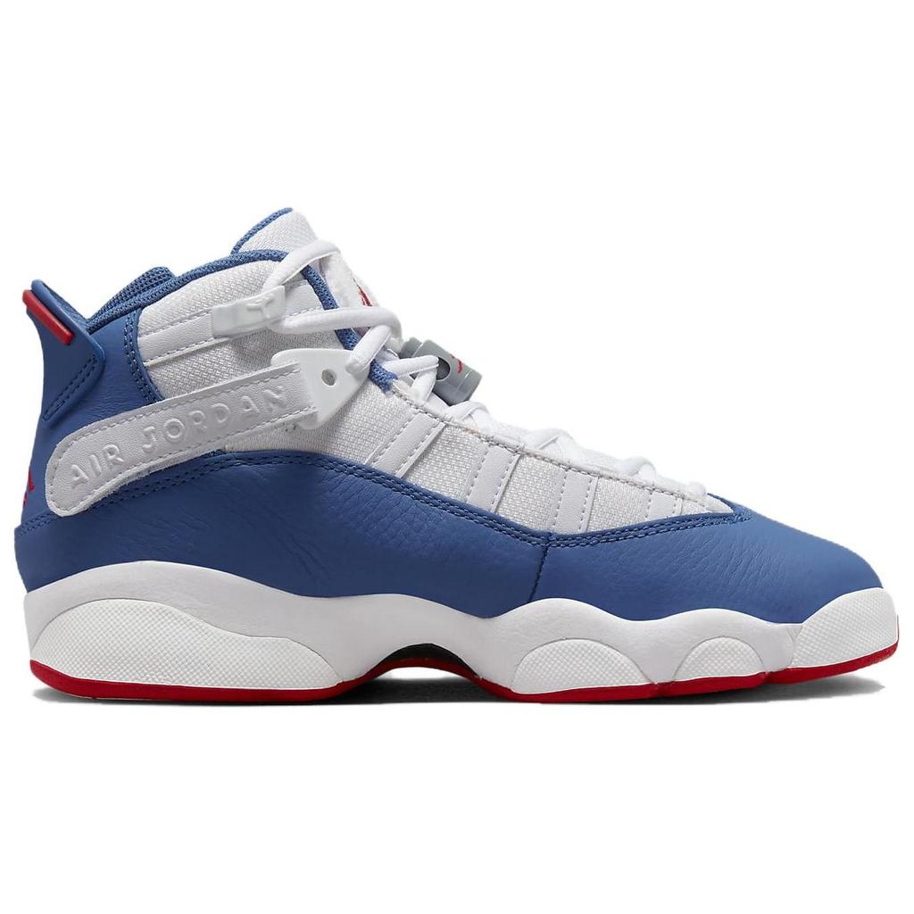 Air Jordan 6 Rings 'White True Blue' GS 323419-140