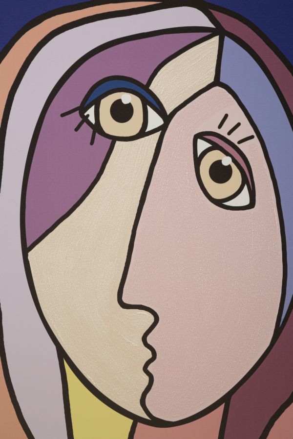 Wall Printing Painting  Double Face Large -B- Cm 80X3X120