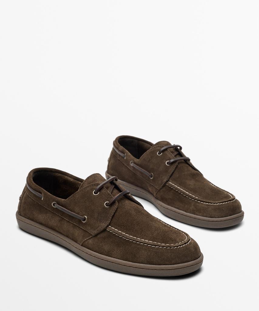 Massimo Dutti Soft Leather Boat Shoes