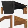 Outdoor Sofa Set with Cushions 6 pcs Natural and Black