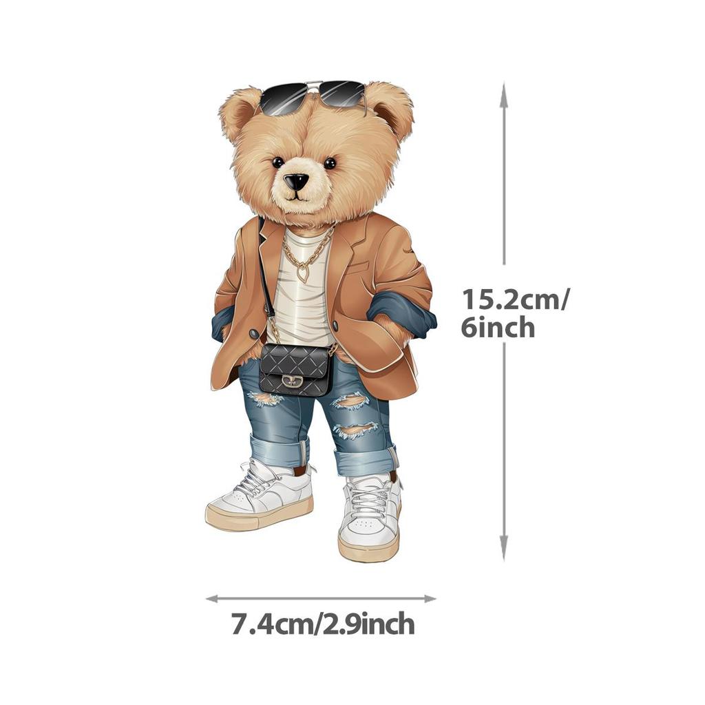 Нашивки с мультяшными медведями на одежде Термопечать Наклейки на футболки Parches Ropa Hoodies Термоперенос Наклейки на одежду своими руками