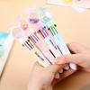 10pcs Creative Butterfly Sequin Ten-color Ballpoint Pen Press Ballpoint Pen Color Multi-color Graffiti Hand-door Oil Pen