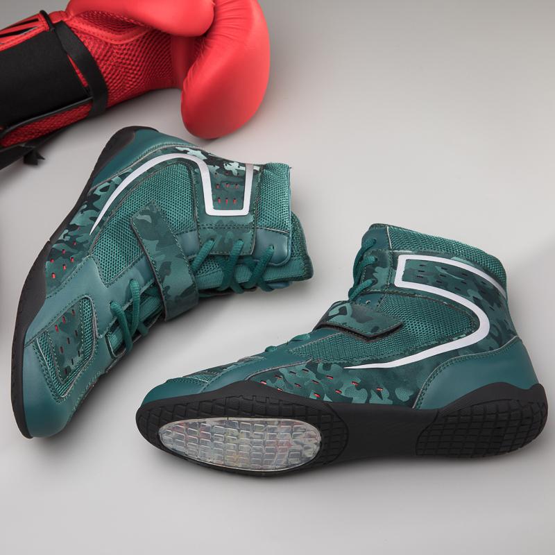 35-46 Youth Big Size Boxing Boots Ultra-light Breathable Professional Competition Training Taekwondo Boots Men's Motorcycle Boots