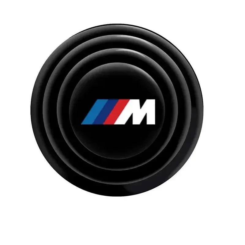 4/8/12pcs Silicone For BMW M Badge Emblem Car Door Anti-collision Buffer Gasket Mats Anti-shock Protection Pads Sticker.