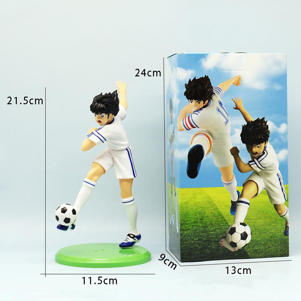 18cm 3Pcs Tsubasa Anime Figure Ozora Tsubasa Action Figures Hyuuga Kojirou/Wakabayashi Genzou Collection Model Toys