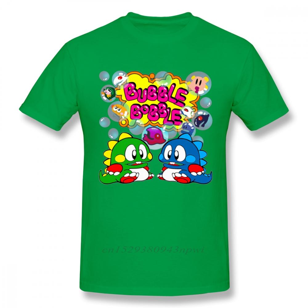 Bubble Bobble Retro Console Game Tshirt Men New Custom Old School Game T Shirt Organic Cotton Plus Size Tee Camiseta