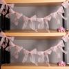 Bowknot Banner Hanging Pendant Garlands For Girls Princess Birthday Party Decor Baby Shower Wedding Party Po Background Decor