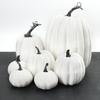 7Pcs/Bag Wear-resistant 2 Colors Unique Lightweight Vivid Pumpkin Shape Statue Decor Statue Model