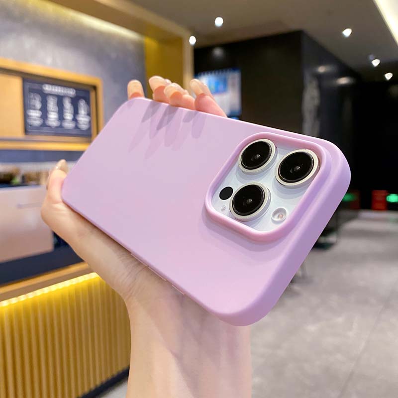 Новый однотонный чехол для телефона для IPhone 16 15 14 13 12 11 Pro Max 16Pro Мягкий силиконовый Ударопрочный Защитный Аксессуары Чехол