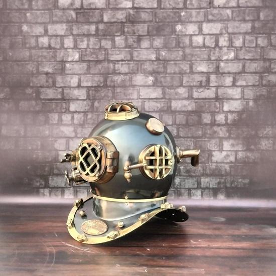 45.72 Cm Diving Helmet Commando Diving Helmet Scuba Diving Helmet US Navy Mark V Divers Helmet Marine Deep Diving Helmet Home Decorative