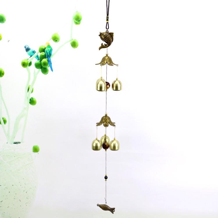 Старинные китайские литые ветряные колокольчики: Подвеска-колокольчик из меди для домашнего декора и подарков