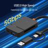 Совместимый с Apple 8-в-1 USB 3.0 Двухголовочный Type-C Картридер и Док-станция
