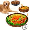 2025 New Model Avocado Dog IQ Puzzle Eco-Friendly Felt Solid Slow Eating Training Bowl Pad