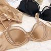 1 комплект/женский комплект нижнего белья, сексуальный кружевной бюстгальтер пуш-ап, французский тонкий бюстгальтер с тонкой чашкой, удобный летний сетчатый дышащий комплект нижнего белья без косточек
