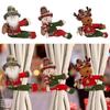 Мультяшная плюшевая кукла держатель для штор Санта снеговик олень украшение для штор рождественская пряжка для штор