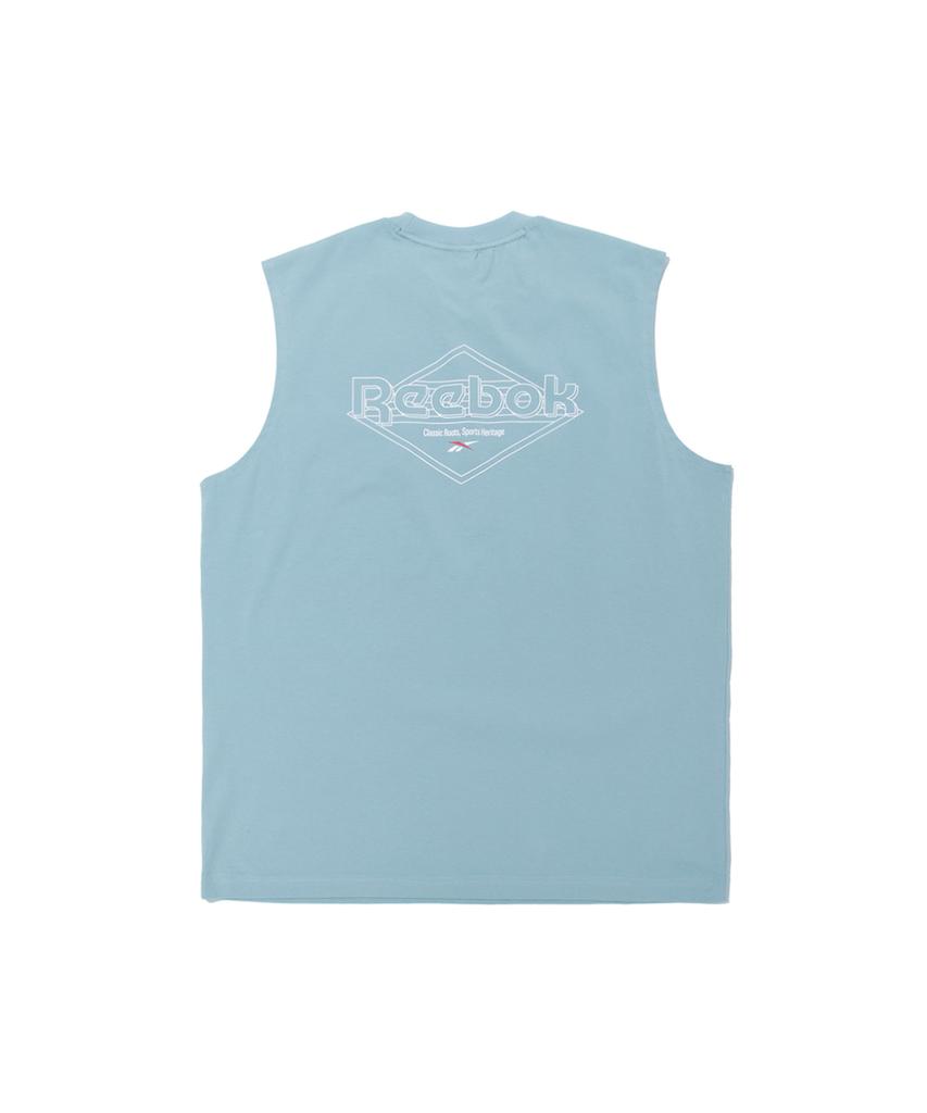 Reebok Топ-майка из ледяного хлопка - Небесный