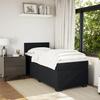 Maison Exclusive - Sommier à lattes de lit avec matelas Noir 90x190 cm Velours