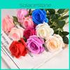 50cm Long Stem Artificial Roses Elegant Fake Silk Flowers For Wedding Home Decor