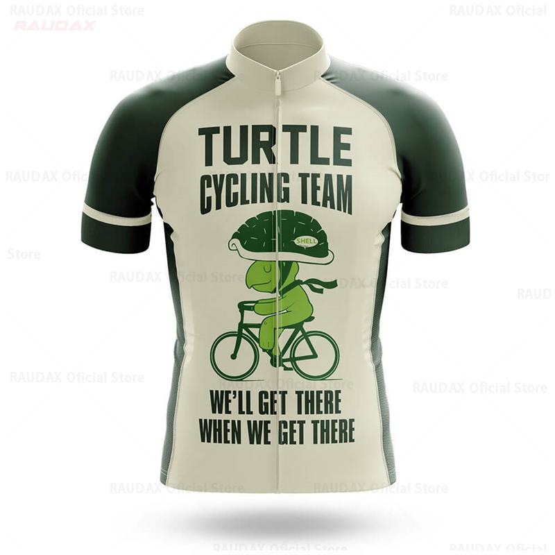 Man's Cycling Jersey Set Turtle Cycling Team Summer Short Sleeve Mountain Bike Bicycle Sportswear MTB Maillot Ropa Ciclismo