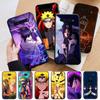 Черный чехол AD57 Naruto Sasuke для Samsung Note 20 Lite S24 Ultra S23 S22 A05 A06 A11 A71 A15 A16 A13 A24 A25 A33 A52 A53 M55 M35 Sofe Cover