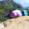 2PCS High Value Sets Women's Half Frame Fashion Glasses Colorful Coating Starry Sky Purple Dreamy Pink Lenses