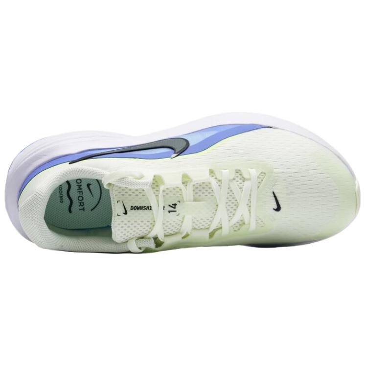 Nike Кроссовки для бега Downshifter 14, износостойкие, дышащие, мужские, цвет Лайм Ледяной Синий IB1895-700