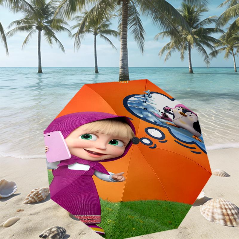 cartoon animation Print Umbrella Automatic Opening/ Closing - Portable Foldable Design - Daily use for Travel/Outdoor - Gift for Birthday