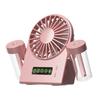 Portable Humidifier Fan Mini Handheld Mist Fan Portable USB Rechargeable Handheld Fan with Humidifier Mini Water Spray Hand Fan