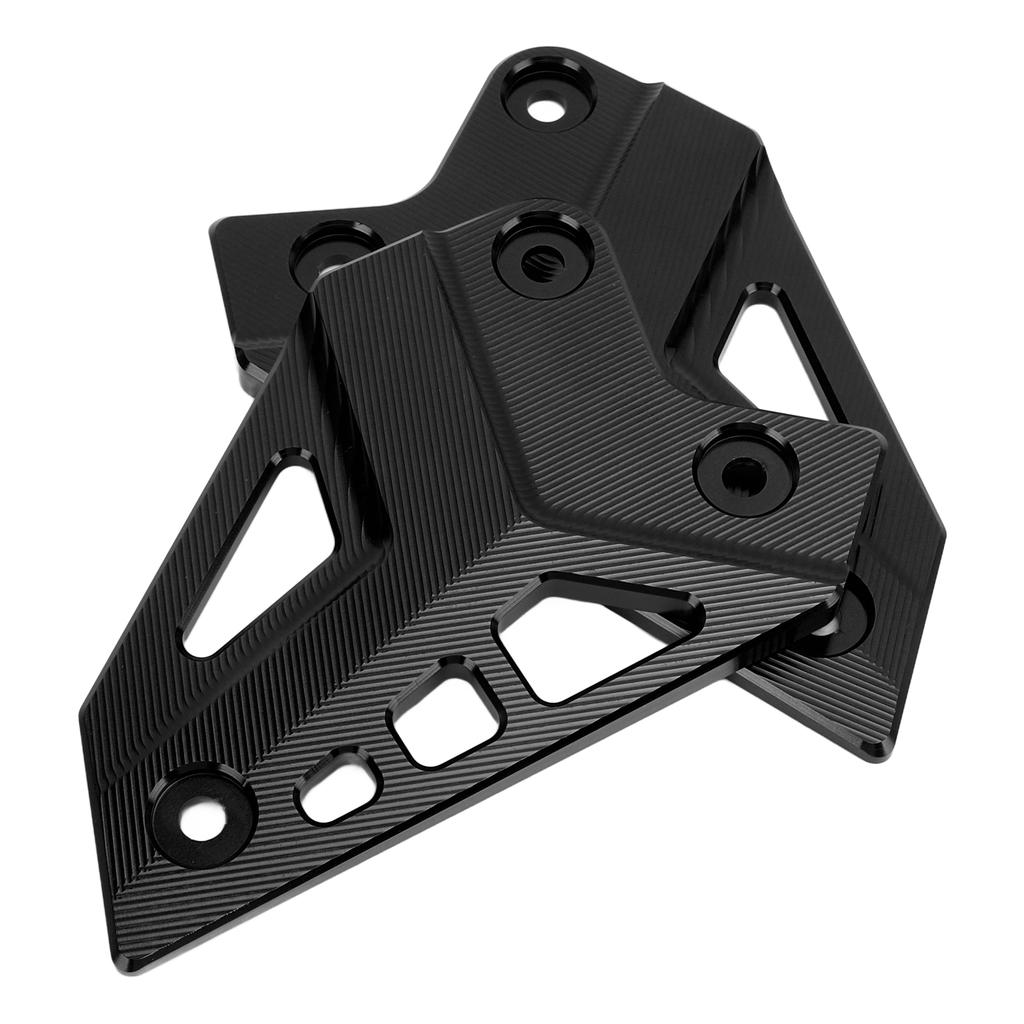 Motorcycle Foot Peg Protector Rear Plate Heel Guard Aluminum Alloy Replacement for Z900 2017‑2021Black