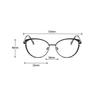 Fashionable Cat Eye Anti Blue Light Glasses  Clear Lens Simple Female Eyeglasses Eyeglasses New Trend Women Decorative Eyewear