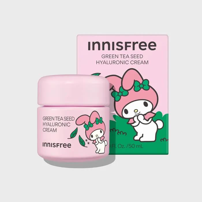 Innisfree X My Melody Green Tea Seed Hyaluronic Acid Cream 50mL