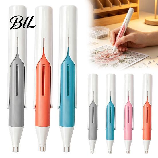 Bead Applicator Pen Automatic Rhinestone Art Dispenser, Painting Tool, Plastic Drill Wax-free Reloadable for 2.8mm Round Drills Portable
