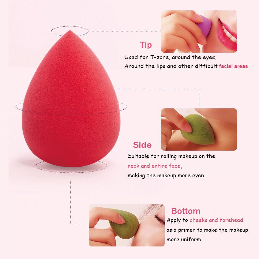 8 шт., яичная губка для макияжа, косметическая губка из микрофибры, яичная основа, пудра, яичная губка для макияжа, высококачественные инструменты для красоты