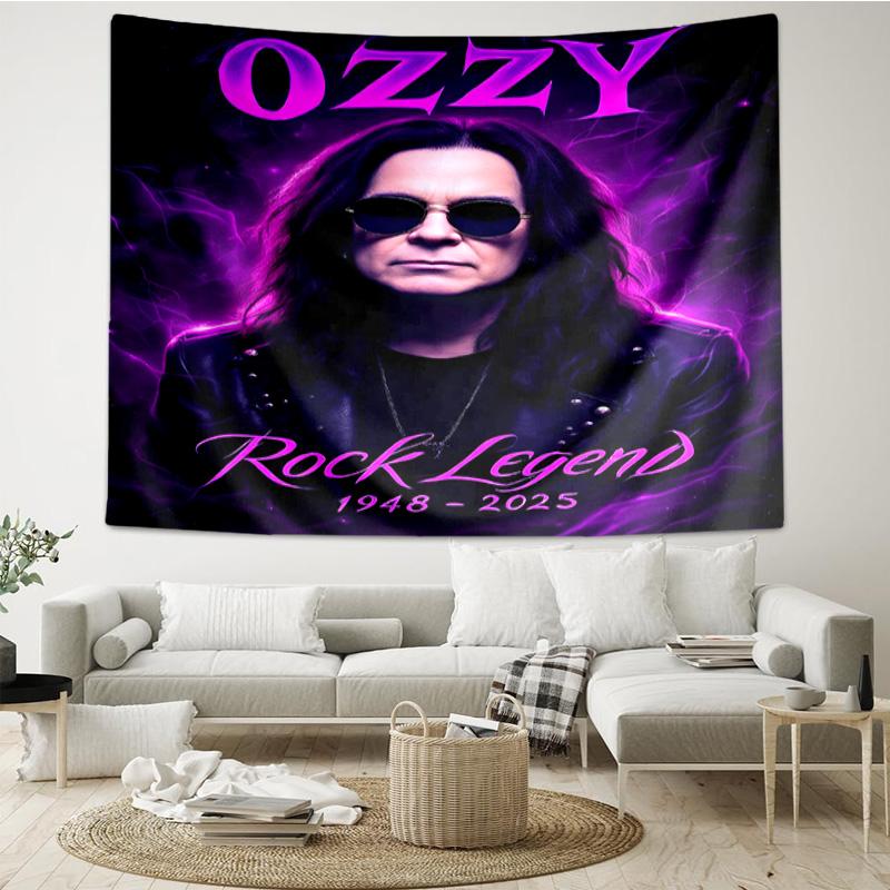 Ozzy Memorial Tapestry, Unique Design Tapestry, Wall Decor for Bedroom,Livingroom, Playroom,Heartwarming Fan Holiday Gifts