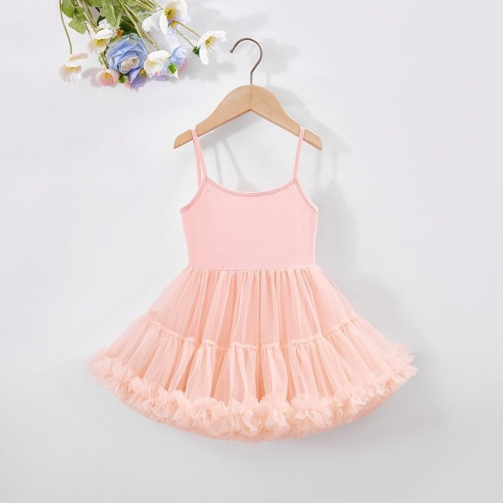Summer Girls' Ballet TuTu Dress Sleeveless Princess Wedding Dress Performance Costume