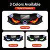 Солнечный светодиодный предупреждающий фонарь для ночного вождения для автомобилей и мотоциклов, автомобильная лампа на присоске для поддержки видимости при парковке