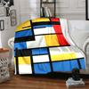 1Pc Abstract Composition Blanket Soft And Comfortable Casual Warm Camping Travel Christmas Halloween Xmas Gift M92849