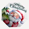 1pc Merry Christmas! Festive Santa Claus Design Automatic Folding Umbrella, Portable 3-Fold Design, 8-Bone Iron Frame Outdoor Umbrella, Perfect Gift f