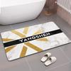 Мягкий диатомитовый грязевой впитывающий коврик для ванной, быстросохнущий, нескользящий коврик для ног, подсветка двери унитаза, роскошный коврик для ванной
