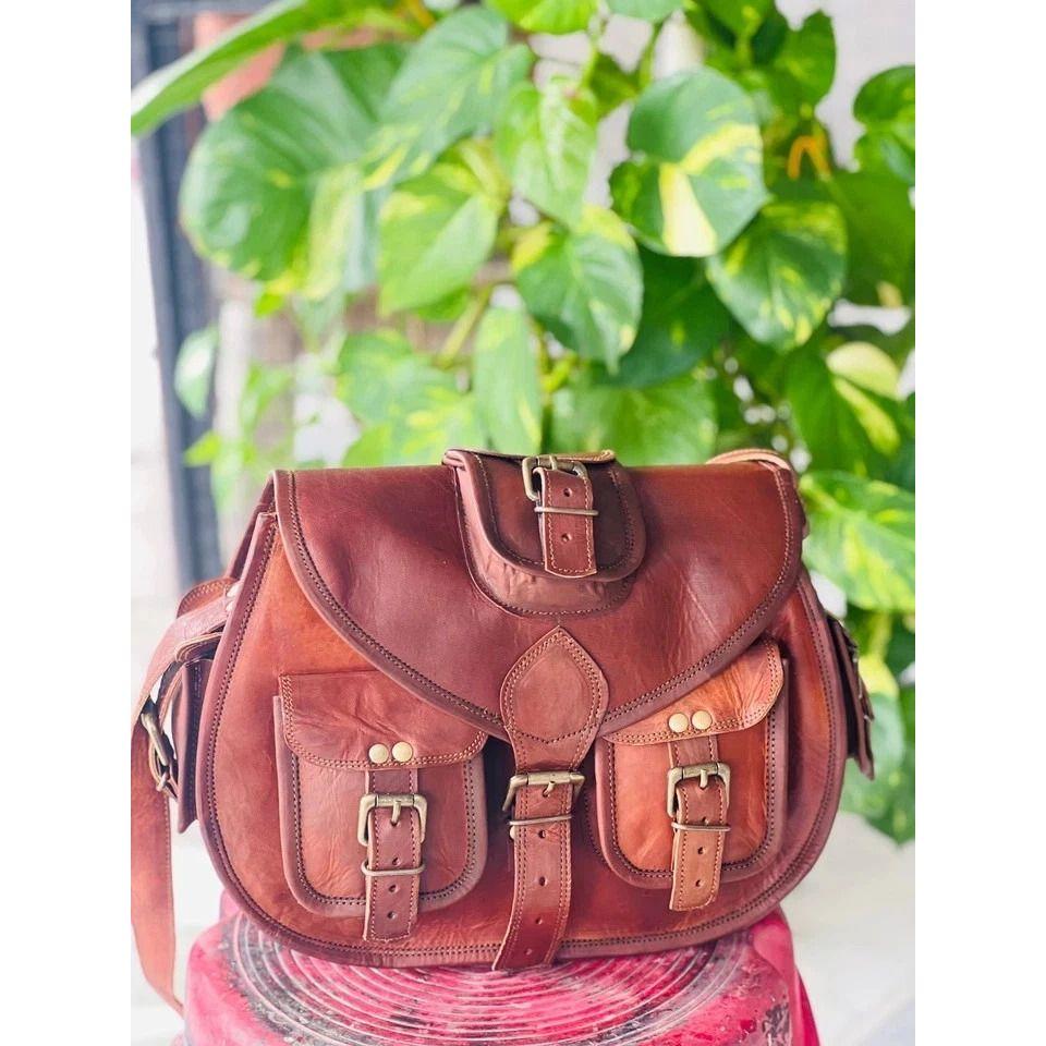 Important Leather Bag Goat Satchel Women's New Genuine