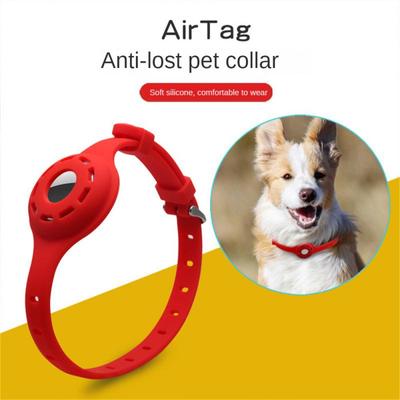 Новый силиконовый ошейник для кошек с защитой от потери Airtag, защитный ошейник для отслеживания, регулируемый ошейник для домашних животных