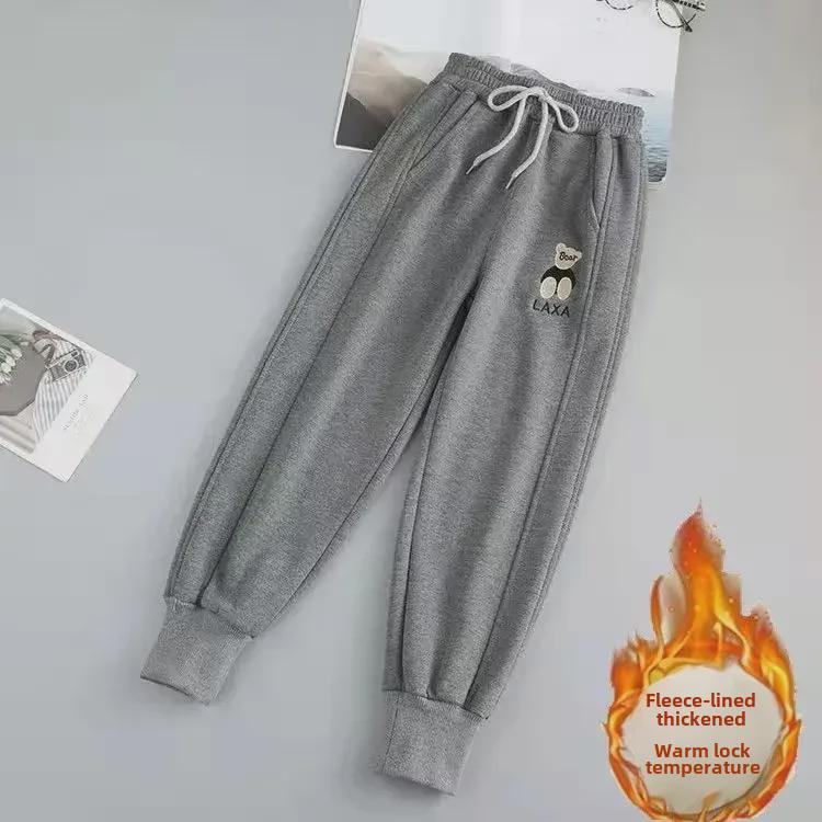 Зимние вельветовые леггинсы для девочек - Толстые, теплые, повседневные спортивные штаны для детей