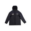 Li Ning CBA Series Liaoning Team Outdoor Casual Sports Jacket Zop-Up Hooded Long Sleeve Jacket Men Jacket Black AWDTD47-1