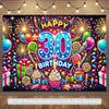 1 item, back in the 1980s, polyester photography backdrop, party backdrop, indoor and outdoor banner decoration