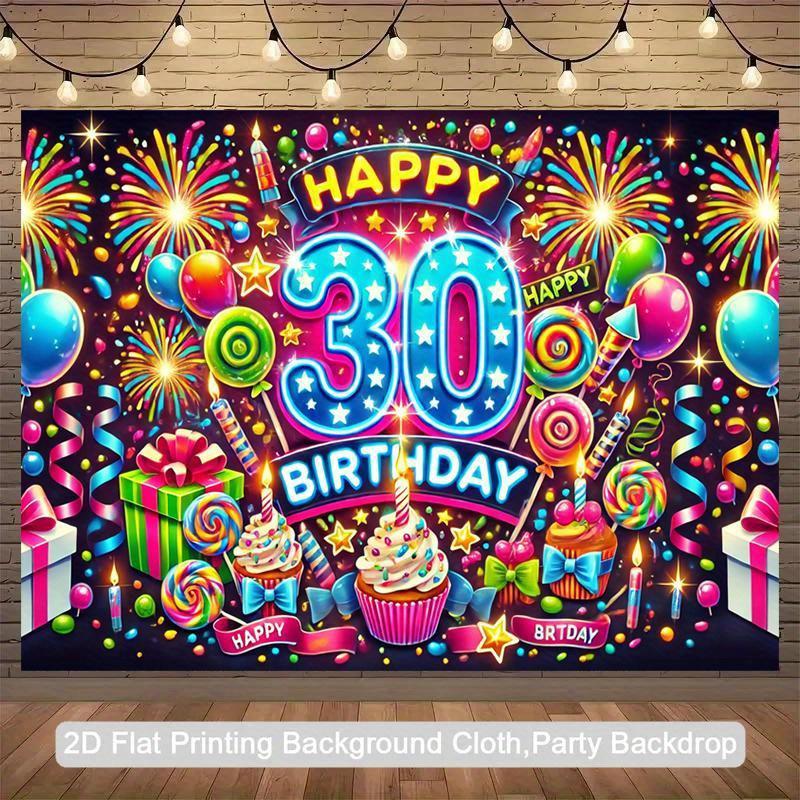 1 item, back in the 1980s, polyester photography backdrop, party backdrop, indoor and outdoor banner decoration