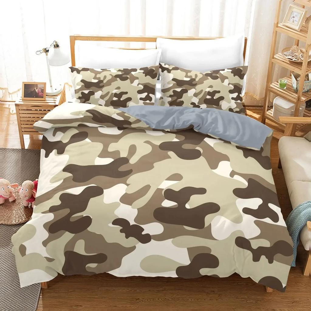 Camo Camouflage Concept Concealment Comfortable Duvet Cover Pillowcase Bedding Set Children Bedroom Decoration Home Textile