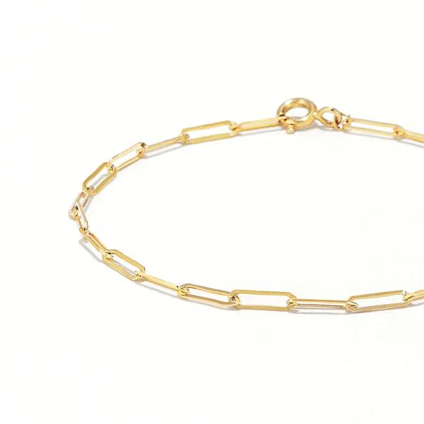 14K Reno Clip Chain Bracelet