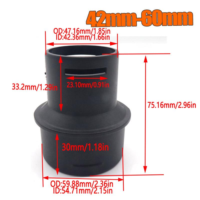 42 мм до 75 мм/60 мм дизельный стояночный обогреватель, воздуховод, соединительный соединитель для труб, вентиляционное отверстие, черный разъем для автомобиля, грузовика, кемпера