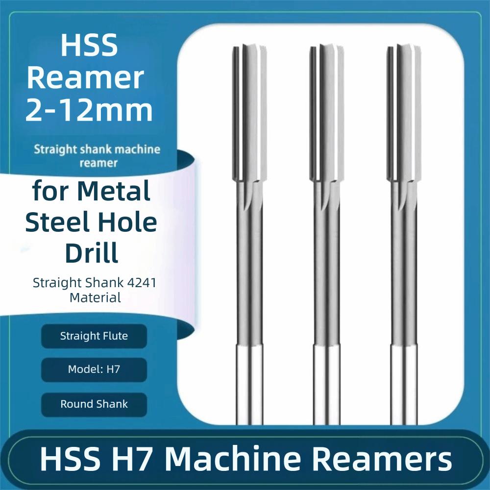 Shank Diameter Chucking Reamer Straight Flute Machining Tool Tool H7 Reamer Metal Machining